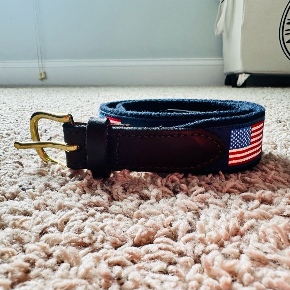 Boys Vineyard Vines Leather and Nylon Belt